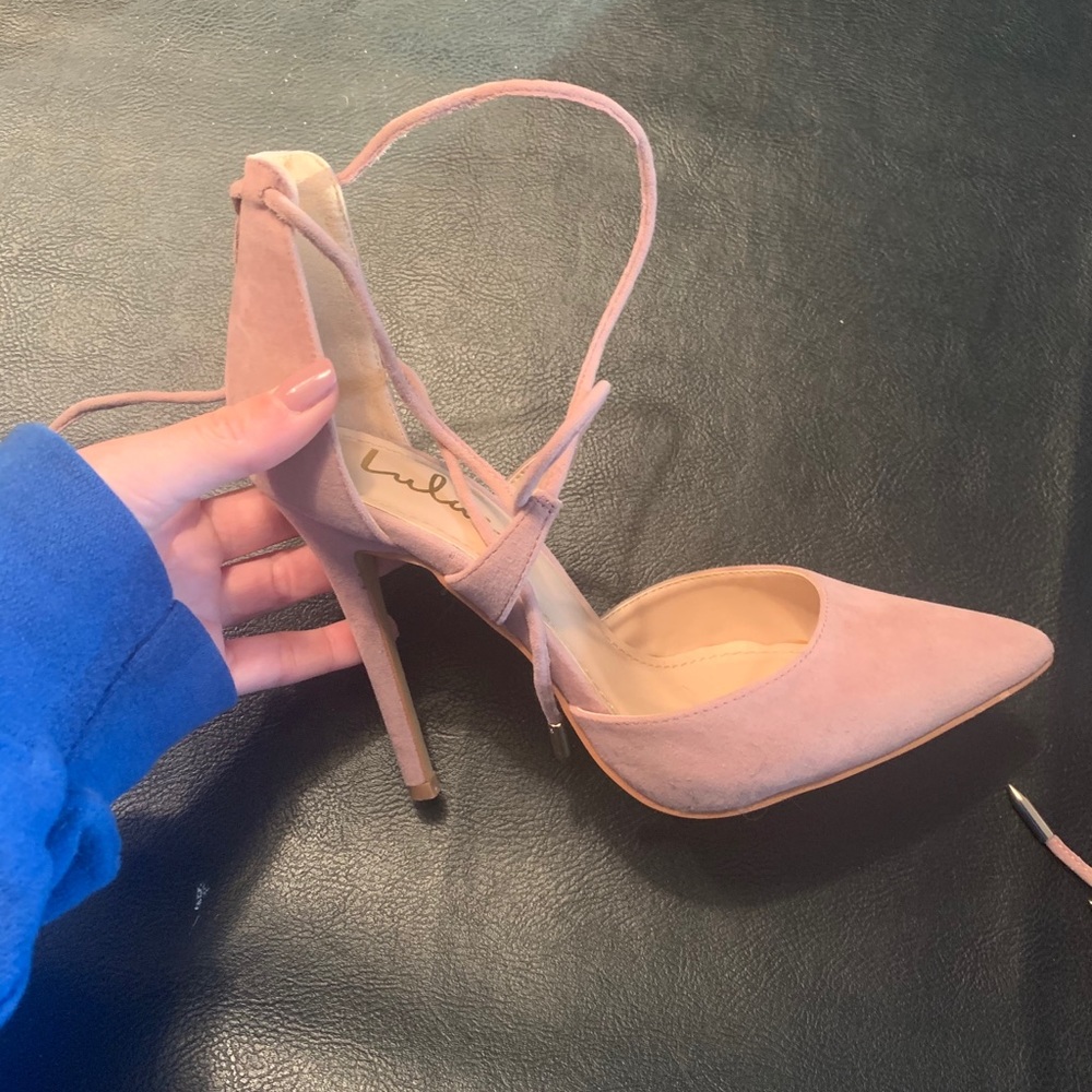 LULUS BLUSH HEELS